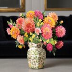 Stunning Blooming Dahlia Pop Up Greeting Card 1