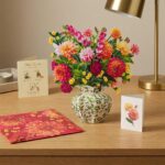Stunning Blooming Dahlia Pop Up Greeting Card 2