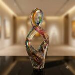 Stunning Rainbow Glass Infinity Sculpture (1)