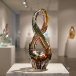 Stunning Rainbow Glass Infinity Sculpture (3)