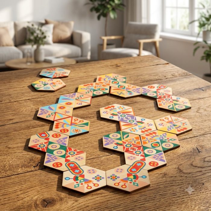 Tegula Wooden Tile Strategy Game 1