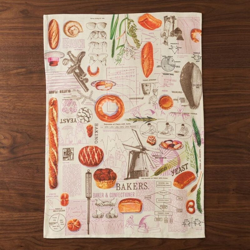 The Science Of Baking Tea Towel With Breadmaking Diagrams