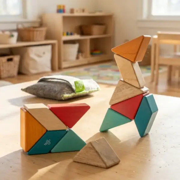 Throw & Go Magnetic Wooden Travel Blocks