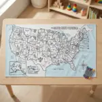 Usa Coloring Tablecloth (2)