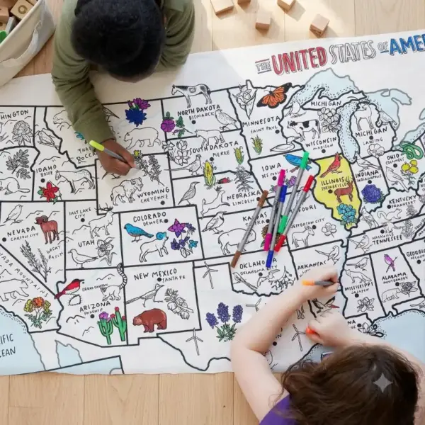 Usa Coloring Tablecloth (3)
