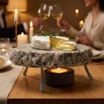 Unique Glowing Stone Hot Plate Server