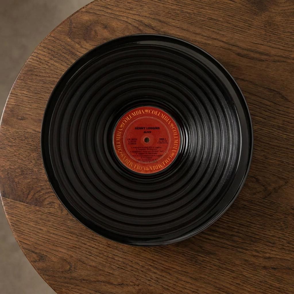 Upcycled Rock And Roll Record Bowl Upcycled Rock And Roll Record Bowl