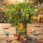Vibrant 3d Butterfly Bouquet Pop Up Greeting Card 1