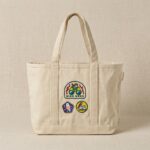 Vintage Bird Nerd Embroidered Badge Tote
