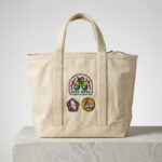 Vintage Bird Nerd Embroidered Badge Tote 2