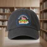 Vintage Navy Bookworm Embroidered Badge Hat 1