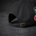 Vintage Navy Bookworm Embroidered Badge Hat 3