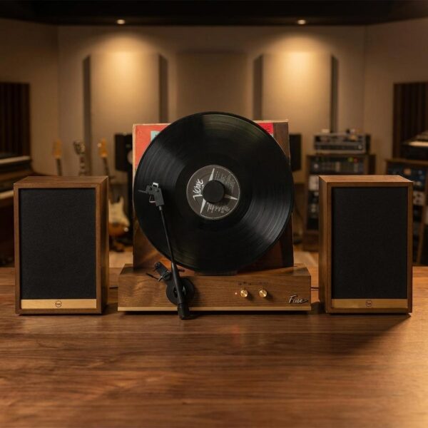 Vintage Retro Vertical Vinyl Record Player