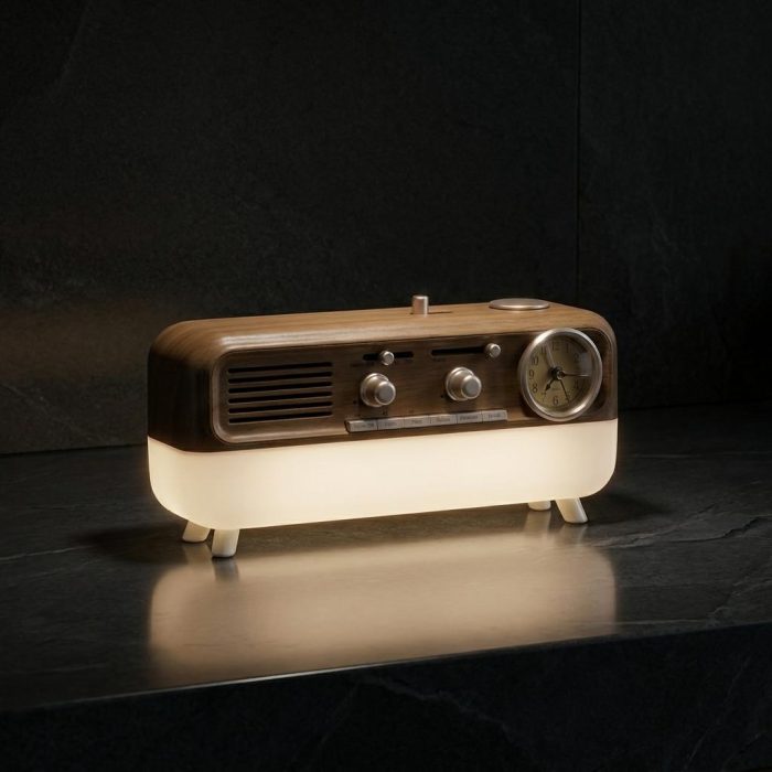 Vintage Retro White Noise Alarm Clock 2