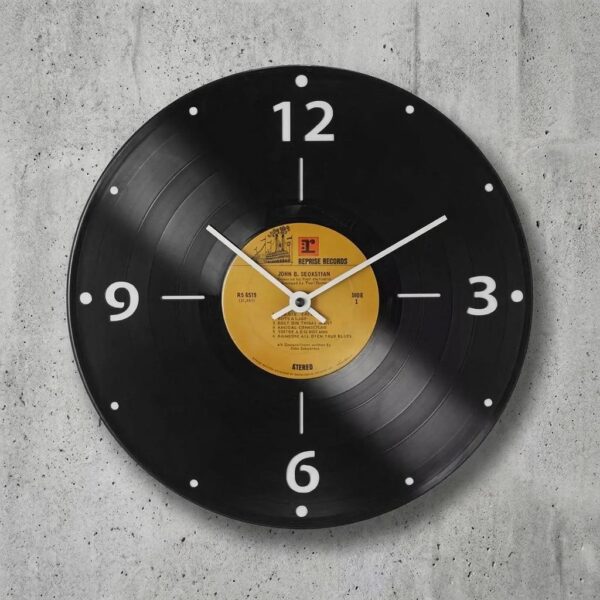 Vintage Rock And Roll Record Clock