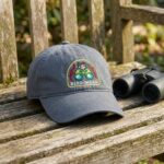 Vintage-style Bird Nerd Embroidered Badge Hat 1