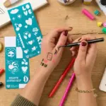 Washable Tattoo Pen & Stencil Kit