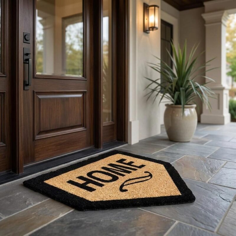 Weather-resistant Coir Home Plate Doormat