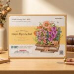 Wooden Diy Blooming Book Building Kit 3