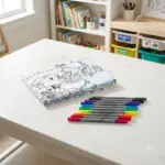 World Map Coloring Tablecloth (2)